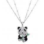 Monemel Swarovski  Panda Necklace - ALL - Monemel